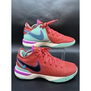 Nike Sneakers LeBron NXXT Gen DR8784-600 Red Teal Athletic Shoes Men Size 8.5
